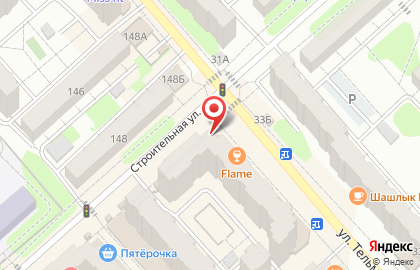 Магазин у дома Бристоль на улице Тельмана на карте