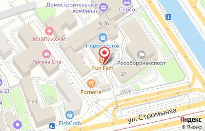 Сеть лаундж-баров Мята Lounge на Преображенской площади на карте