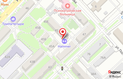 Спортивный клуб Hammer в Центральном районе на карте