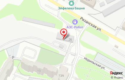 Автомойка на Норильской на карте