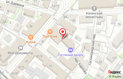 Магазин отделочных и строительных материалов Славдом на Театральной улице на карте