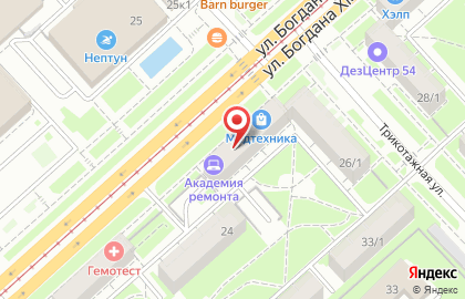 Магазин спортивных товаров Все для плавания на улице Богдана Хмельницкого на карте