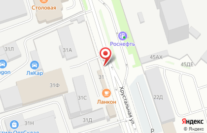 АвтоМаг на Хрустальной улице на карте