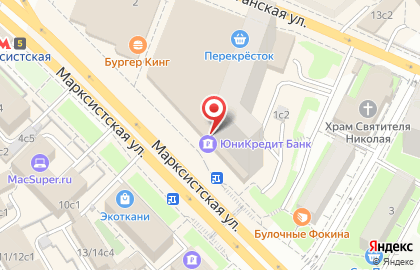 ЮниКредит Банк в Москве на карте