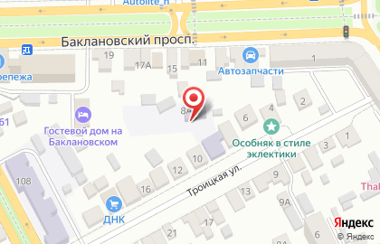 Детский сад №5 на Троицкой улице на карте