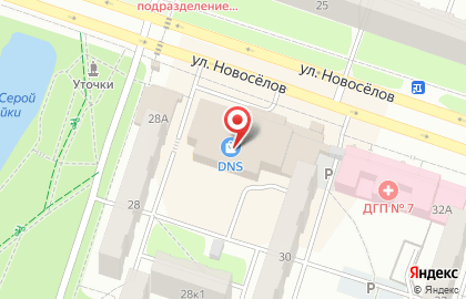 Магазин Angie на улице Новосёлов на карте