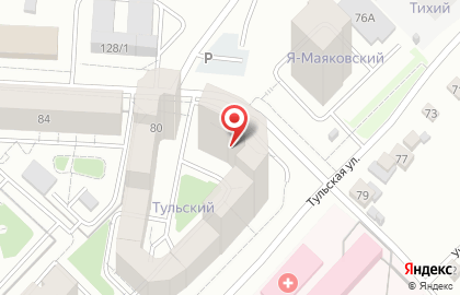 Строящийся жилой комплекс Тульский в Кировском районе на карте