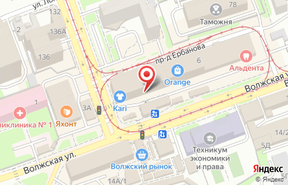 Магазин Любимый питомец в Октябрьском районе на карте
