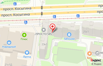 Городская юридическая служба на Косыгина на карте