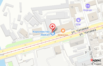 Мебельный салон Шатура на улице Чапаева на карте