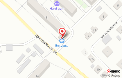 Магазин Продуктовая лавка на Центральной улице на карте
