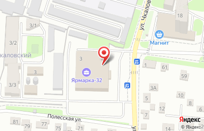 Магазин Барьер на улице Чкалова на карте