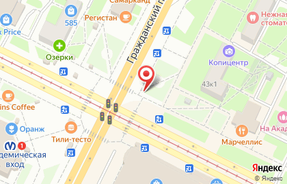 Киоск по продаже печатной продукции в Санкт-Петербурге на карте