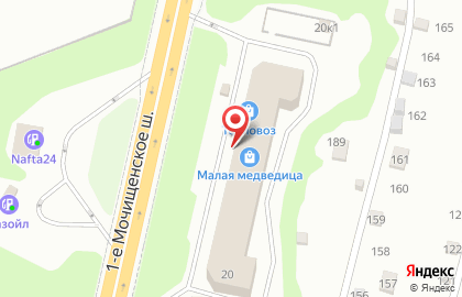 Магазин крепежа и инструмента на 1-м Мочищенском шоссе на карте