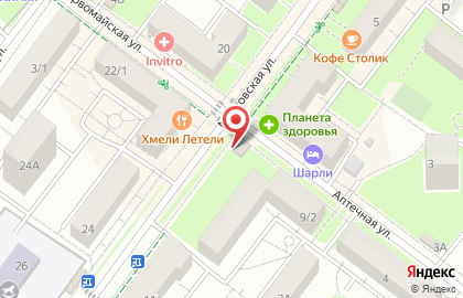 Магазин быстрого питания на Московской улице на карте