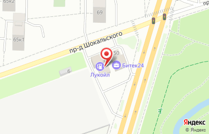 Ресторан быстрого питания Subway в проезде Шокальского на карте