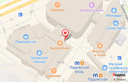 Продуктовый магазин Дружба на Заневском проспекте на карте