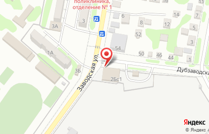 Супермаркет Пятерочка на Заводской улице на карте
