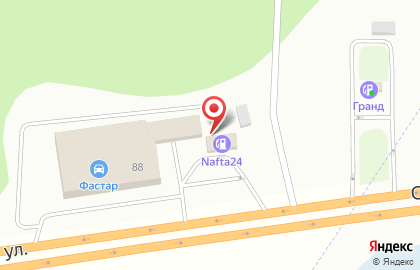 АЗС в Новосибирске на карте