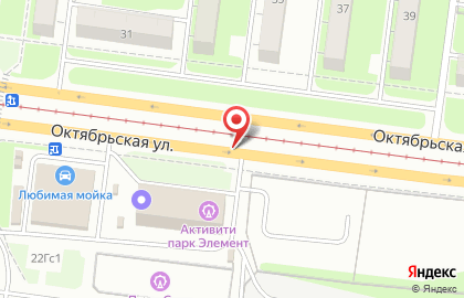 ЧУ ОДПО "Ульяновский автомобильный центр "Старт" на Октябрьской улице на карте
