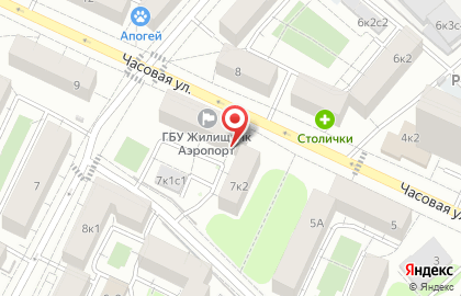Жилищник района Аэропорт на карте