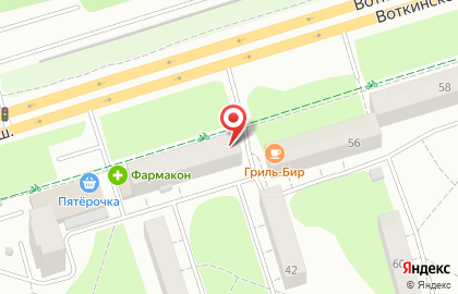 Компания СанТЭК на Воткинском шоссе на карте