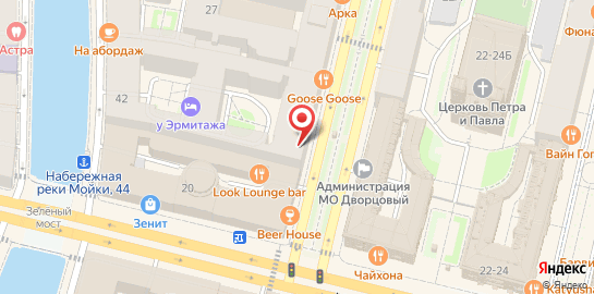 Стриптиз клуб Зависть STRIP BAR в Центральном районе на карте