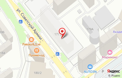 Тюнинг-центр Красиво Жить на улице Советской Армии на карте