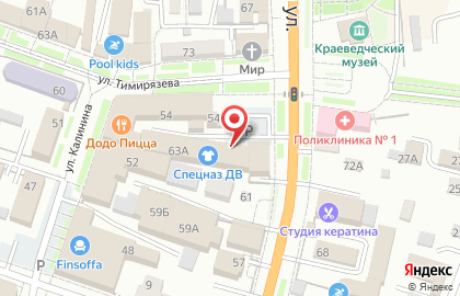 Магазин напольных покрытий Топтыгин во Владивостоке на карте