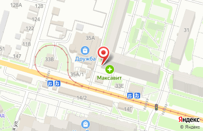 Продуктовый магазин Птица в Зареченском районе на карте