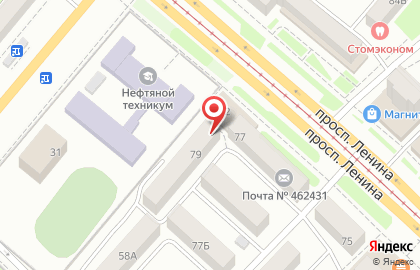 Студия красоты Креатив на проспекте Ленина на карте