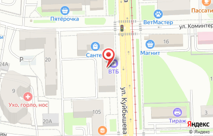 Банк ВТБ в Перми на карте