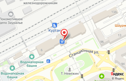 Парикмахерская в Кургане на карте