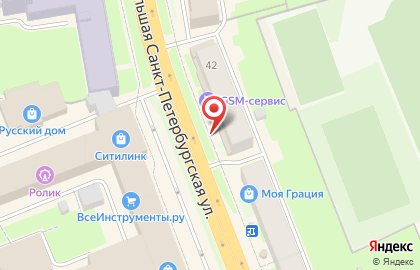 Бистро Навруз на Большой Санкт-Петербургской улице на карте
