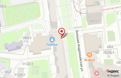 Супермаркет напитков Винлаб на Таганской улице на карте