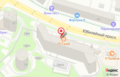Магазин автозапчастей Exist.ru на Юбилейном проспекте на карте