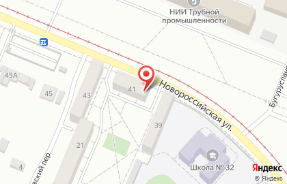 Магазин автозапчастей на улице Новороссийская на карте