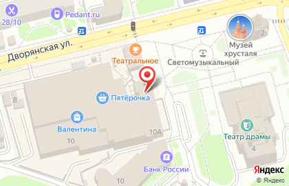 ОАО МДМ Банк на Дворянской улице на карте