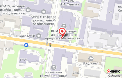 Казанский национальный исследовательский технологический университет на улице Толстого на карте