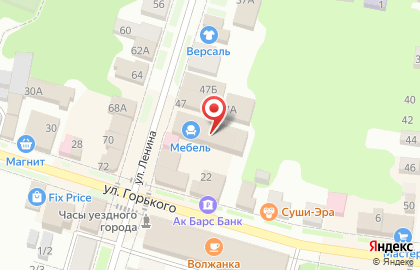 Супермаркет DNS на улице Ленина на карте