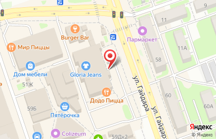 Магазин Электра на улице Гайдара на карте