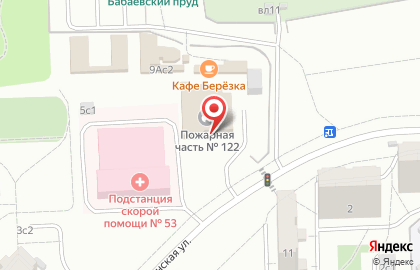 Пожарная часть №122 на карте