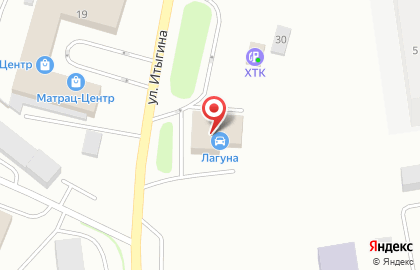 Торговая компания Сибирь Колесо на улице Итыгина на карте