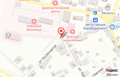 Продовольственный магазин на улице Космонавтов на карте