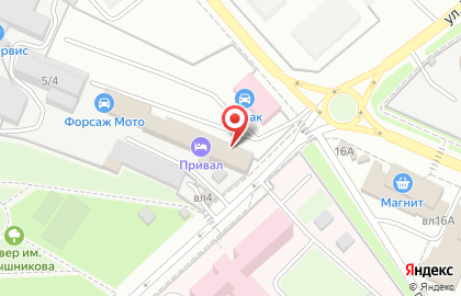 Шинный центр Форсаж на Пролетарской улице на карте