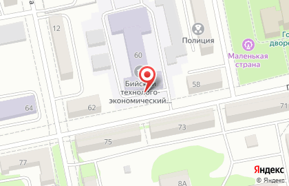 Бийский промышленно-технологический колледж в Барнауле на карте