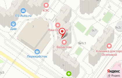 Кабинет подолога на улице Островитянова на карте