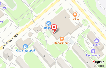 Центр оптики на улице Комарова на карте