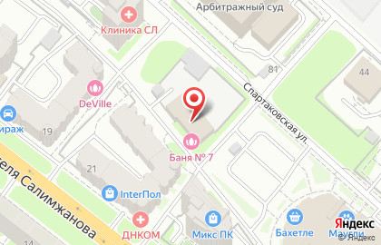 Общественная баня №7 в Вахитовском районе на карте