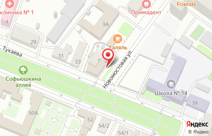 Парикмахерская Стиль на Новомостовой улице на карте